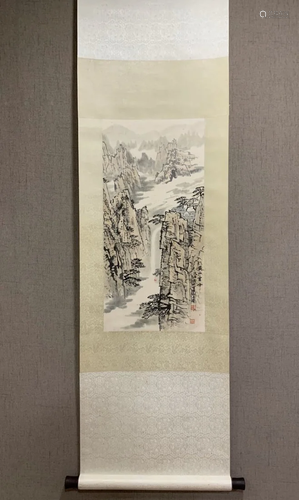 A Chinese Ink Painting Hanging Scroll By Song Wenzhi