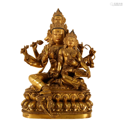 A Gilt-Bronze Figure Of Dakini