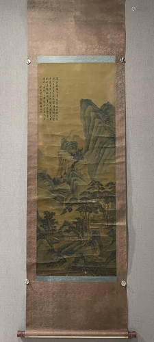 A Chinese Ink Painting Hanging Scroll By Wen Zhengming