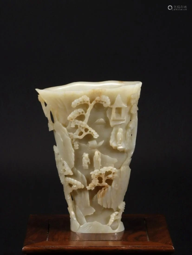 A Hetian Jade Ritual Cup