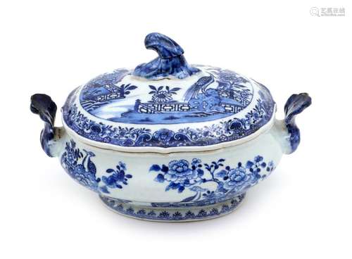 AN OVAL TUREEN