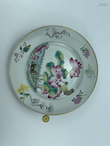 A famille rose dish, YongZheng Pr.