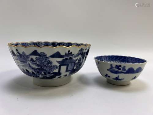 Two blue&white bowls, Qing Dynasty Pr.