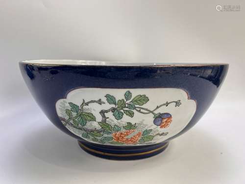 An extra large famille rose bowl, QianLong Pr.