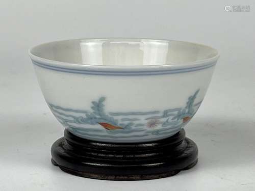 A Doucai cup, Qing Dynasty Pr.