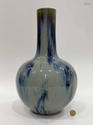 A sang-de-bouef heaven-ball vase, Qing Dynasty Pr.