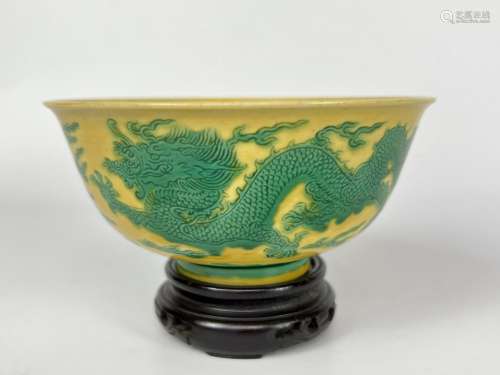 A impire colour rare and finely decoreated bowl, marked, Qin...