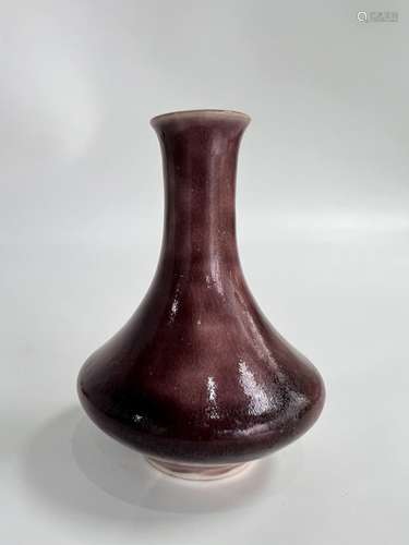 A vialet colour point vase, Qing Dynasty Pr.