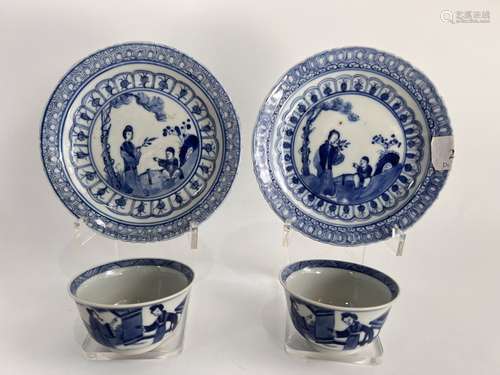 A pair of teasets, KangXi Pr.