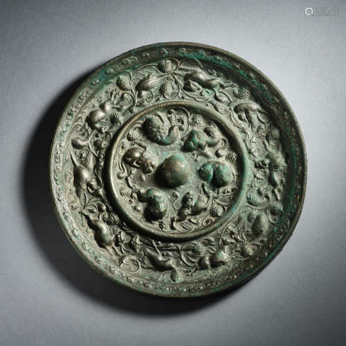 Chinese Bronze mirror of Tang Dynasty