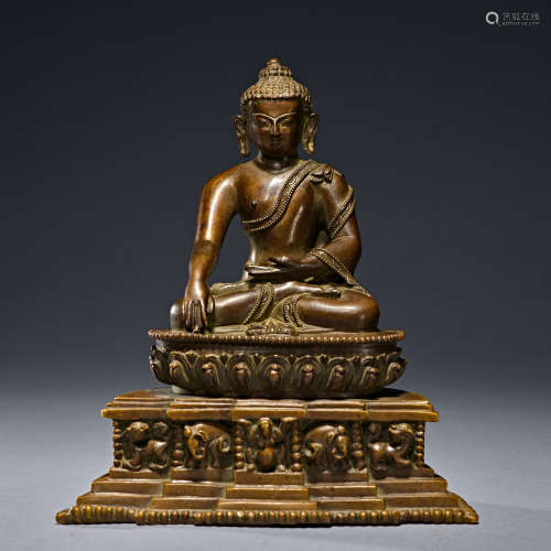 Chinese Bronze Buddha statue of qing Dynasty