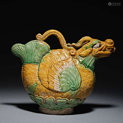 Chinese Three-color pot of liao Dynasty