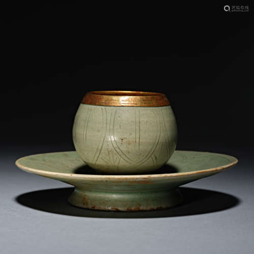 Celadon tea cups of Song Dynasty China