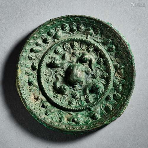 Chinese Bronze mirror of Tang Dynasty