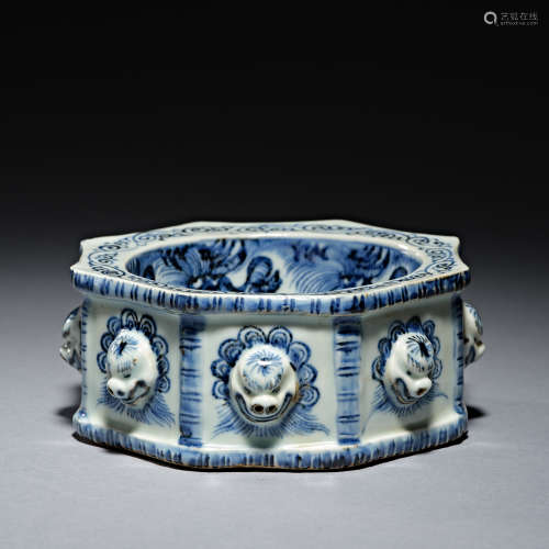 Yuan Dynasty blue and white washing