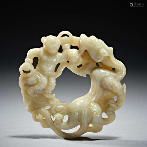 Chinese Hetian jade ware of qing Dynasty