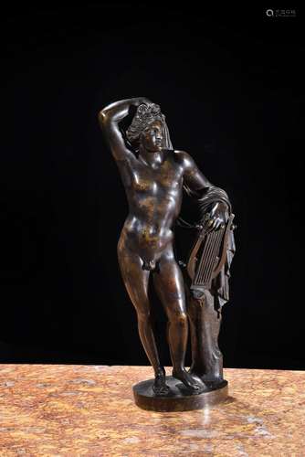 AFTER THE ANTIQUE, A BRONZE FIGURE OF APOLLO, ITALIAN, 18TH ...