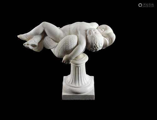 AFTER JOSEPH NOLLEKENS (1737-1825), A MARBLE GROUP 'CHILD BE...