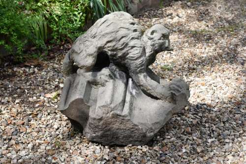 ARCHITECTURAL GARDEN ORNAMENTS INCLUDING; A CARVED LIMESTONE...