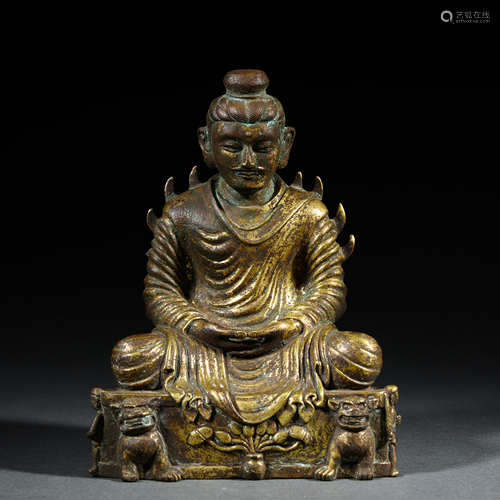 Gilt-Bronze Figure of Shakyamuni