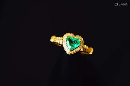 哥伦比亚祖母绿戒指