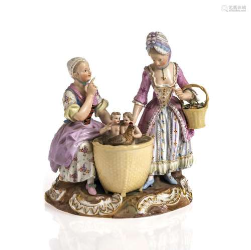 Porzellangruppe "Allegorie der Liebe" - Meissen