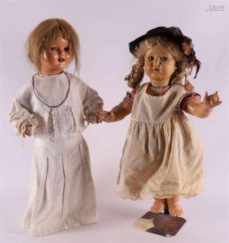 Two various dolls, 1st half of the 20th century.