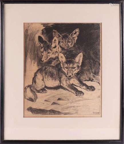 Mension, Cornelis Jan (Delft 1882-1950) 'Cubs',