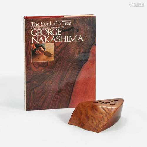 George Nakashima Walnut Pen and Pencil Holder, New Hope, Pen...