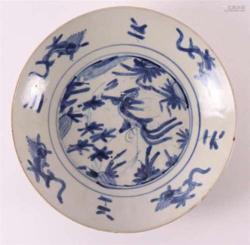 A blue/white porcelain Swatow dish, China, Ming, circa 1600.