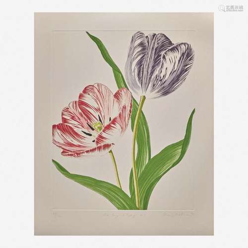 Rory McEwen (British, 1932-1982) Old English Tulips I & ...