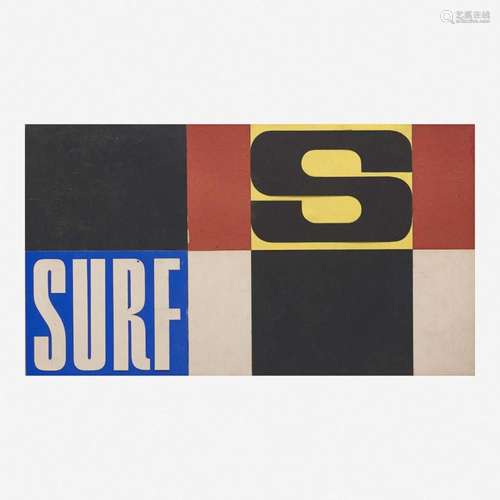 Herbert Matter (American/ Swiss, 1907-1984) Surf Logo for Su...