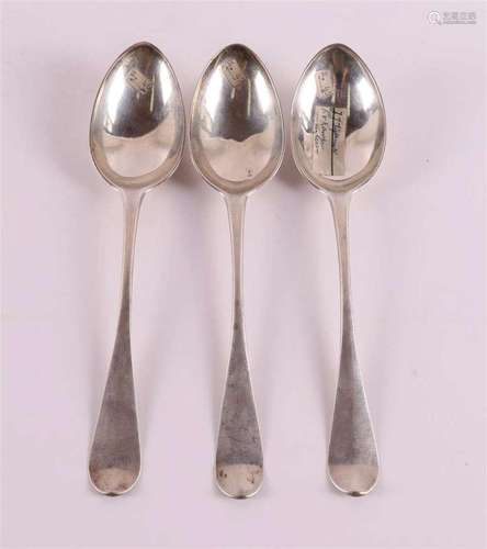 Three 2nd grade 835/1000 silver spoons, Groningen, early 19t...