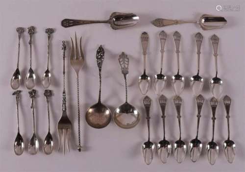 A lot 2nd grade 835/1000 silver spoons, 19th century.