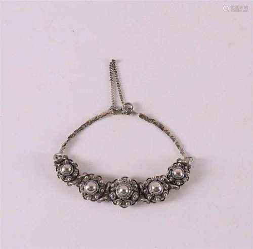 A second grade 835/1000 silver bracelet with decoration of Z...