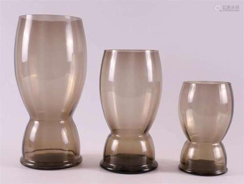 A series of three Fumi glass vases 'Hero', design: W...