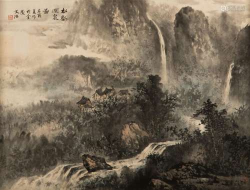 SONG WENZHI (1919-1999), MOUNTAIN STREAM AND FALLS