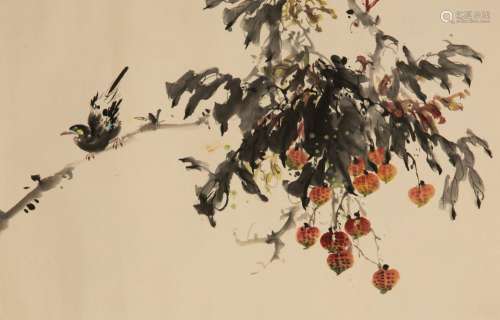 IN THE STLYE OF ZHAO SHAOANG, BIRD AND FLOWER
