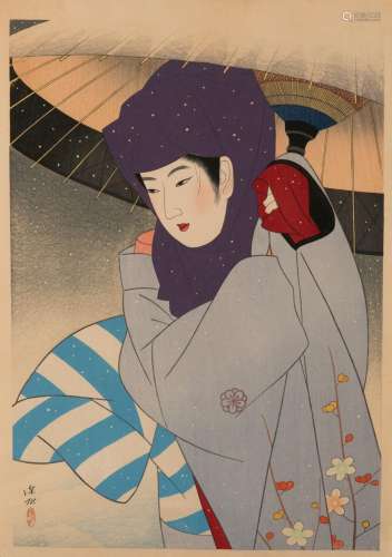 ITO SHINSUI(1898-1972), SHIN-HANGA WOODBLOCK PRINT