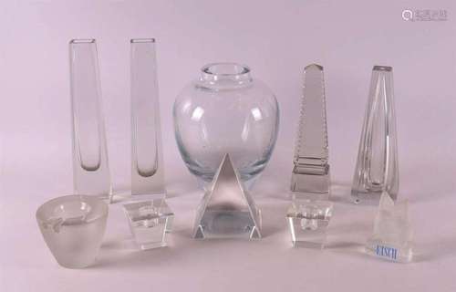 A lot of various glass, including Eisch, 20th century.