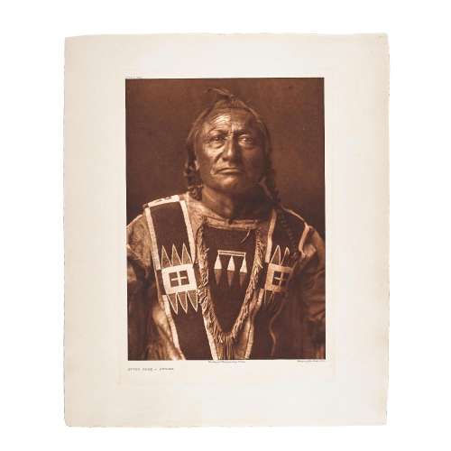 Two Edward Curtis photogravures Gambler - Piegan, and Otter ...