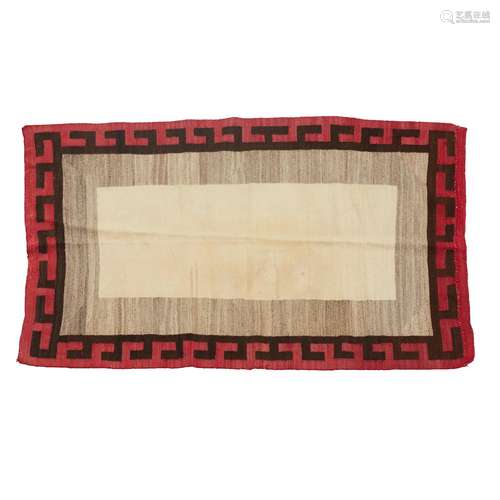 A Navajo double saddle blanket