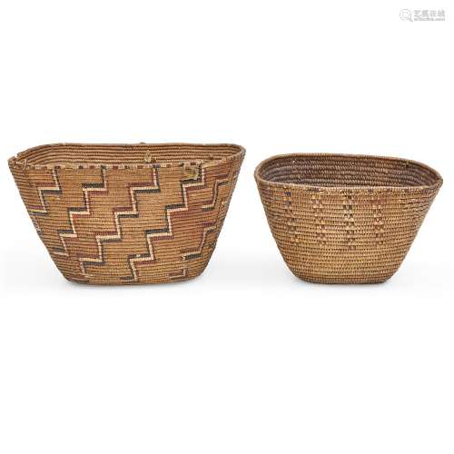 Two St'at'imc (Lillooet) baskets