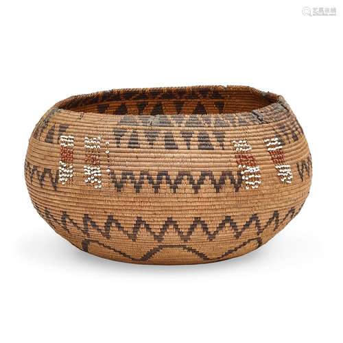 A Coastal Miwok basket