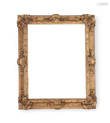 A CONTINENTAL CARVED GILTWOOD FRAME, CIRCA 1730