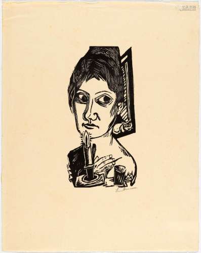 MAX BECKMANN(Leipzig 1884-1950 New York City)Femme à la boug...