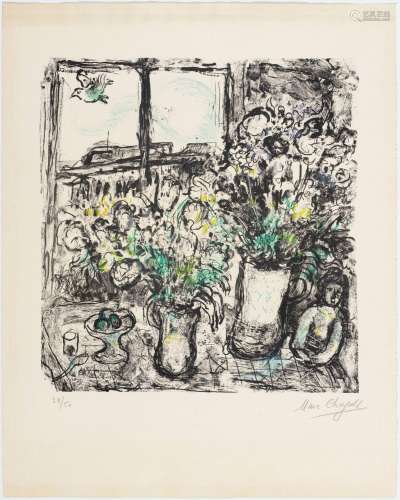 MARC CHAGALL(Vitsyebsk 1887-1985 Saint-Paul-de-Vence)Fleurs ...