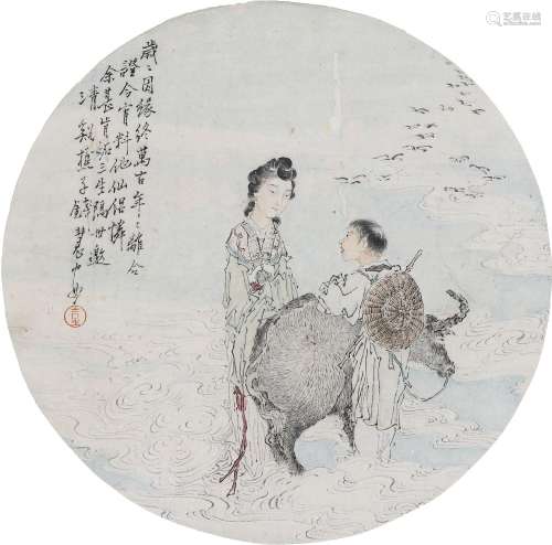 钱慧安（1833-1911） 岁岁姻缘