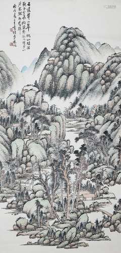 吴待秋（1878-1949） 山水