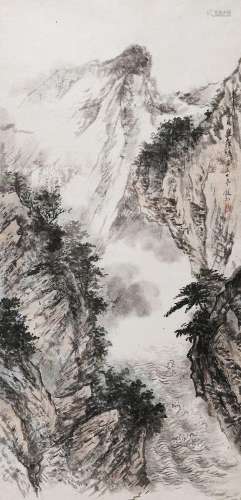 吴镜汀（1904-1972） 山水